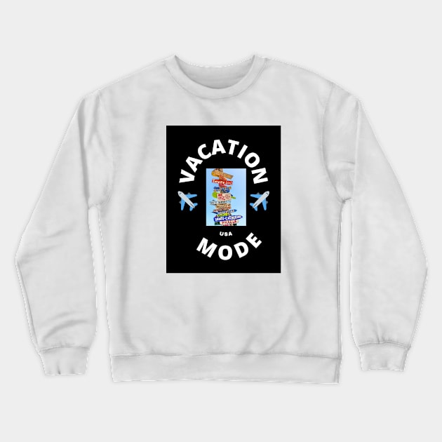 Vacation Mode Crewneck Sweatshirt by Gizi Zuckermann Art